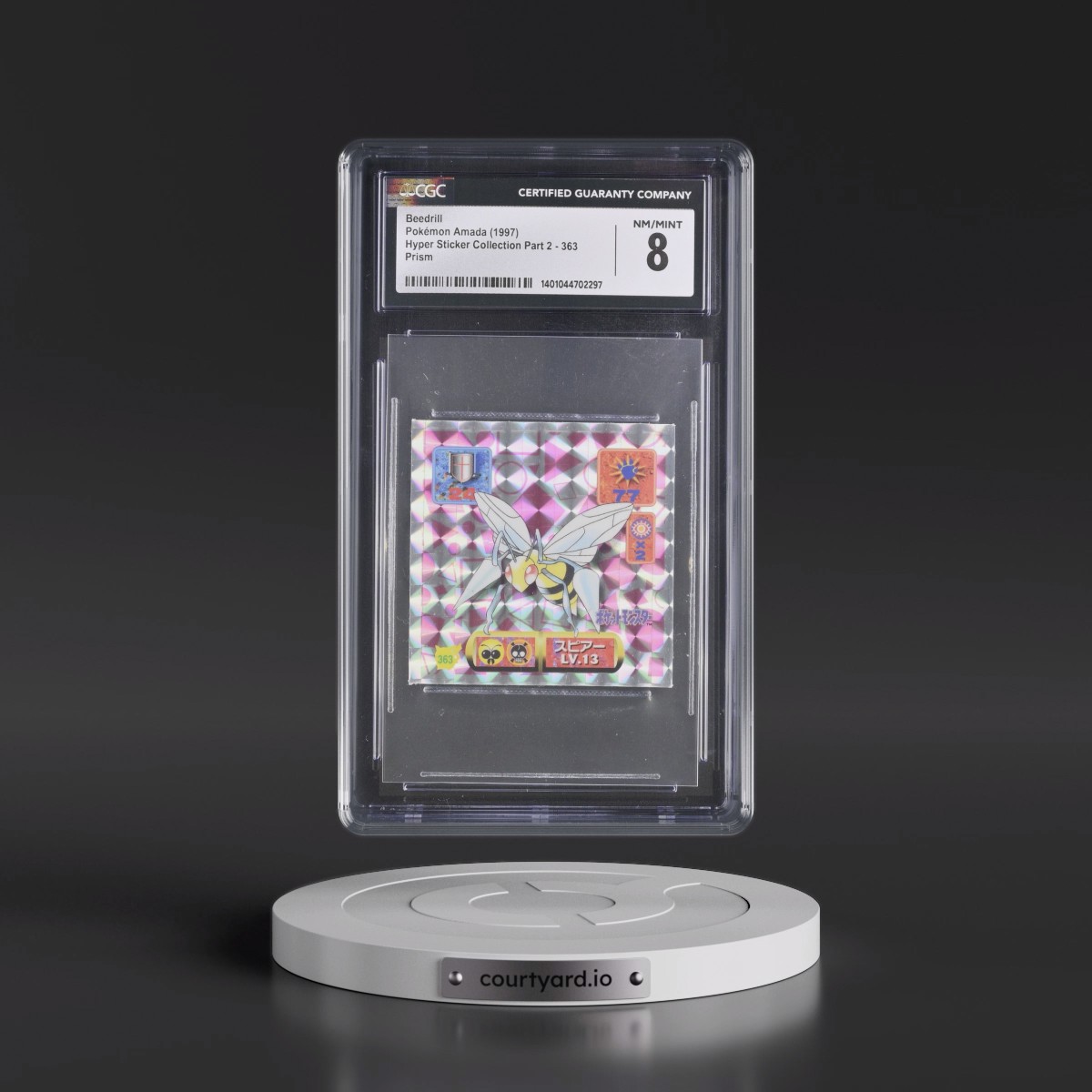 1997 Hyper Sticker Collection Part 2 (1997) #363 Beedrill - Prism (CGC 8 NM-MT)