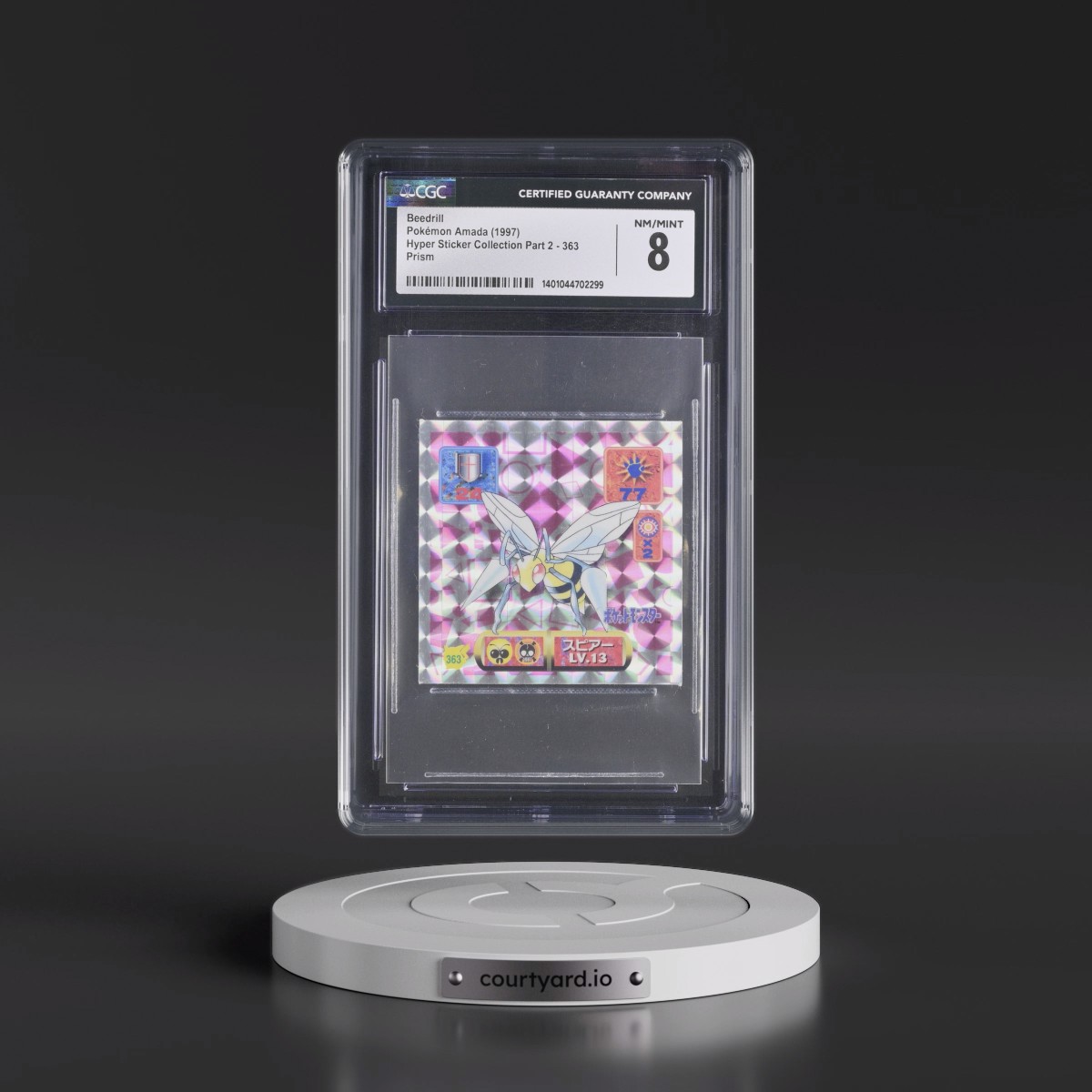 1997 Hyper Sticker Collection Part 2 (1997) #363 Beedrill - Prism (CGC 8 NM-MT)