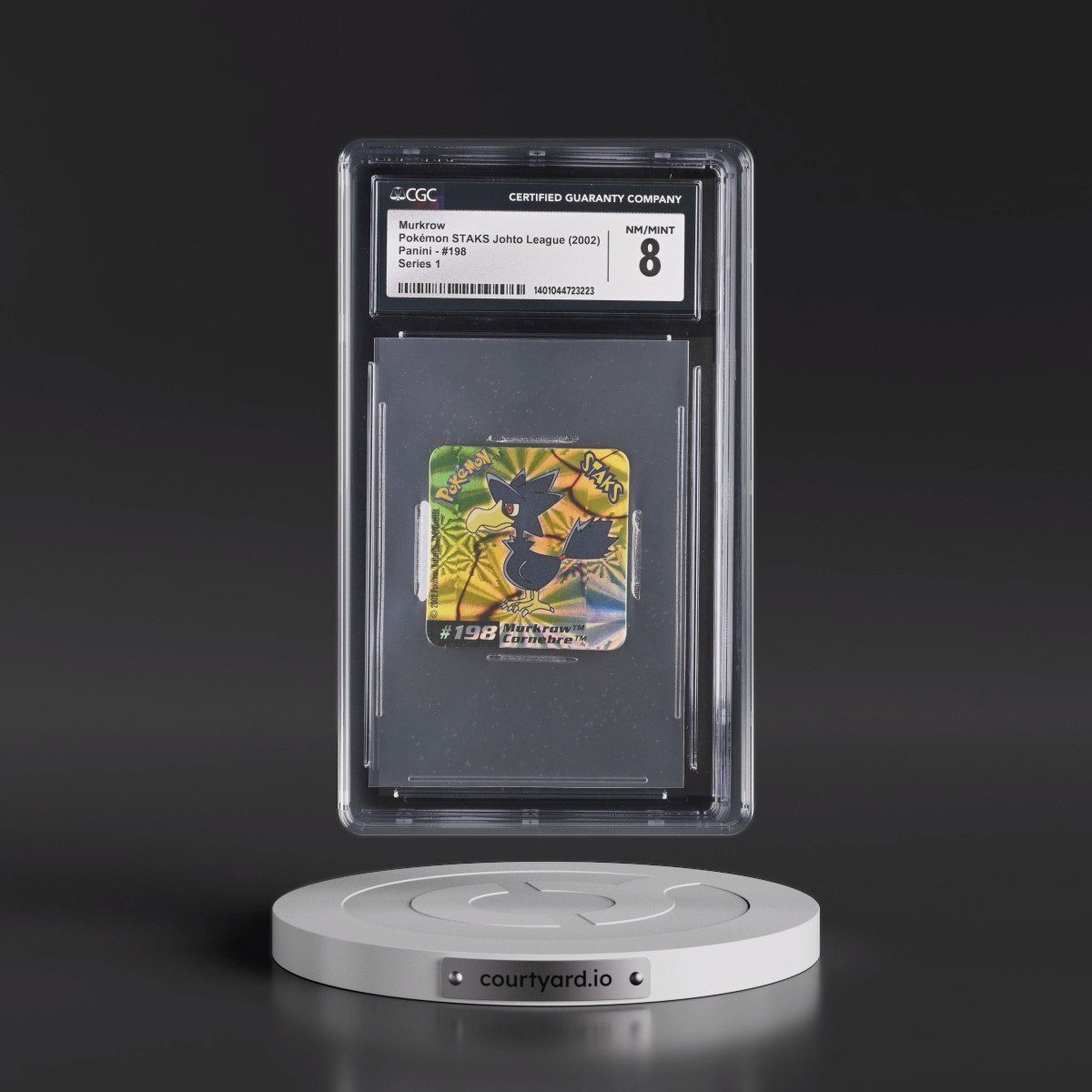2002 Pokémon STAKS Johto League (Panini 2002) - English #198 Murkrow - Series 1 (CGC 8 NM-MT)