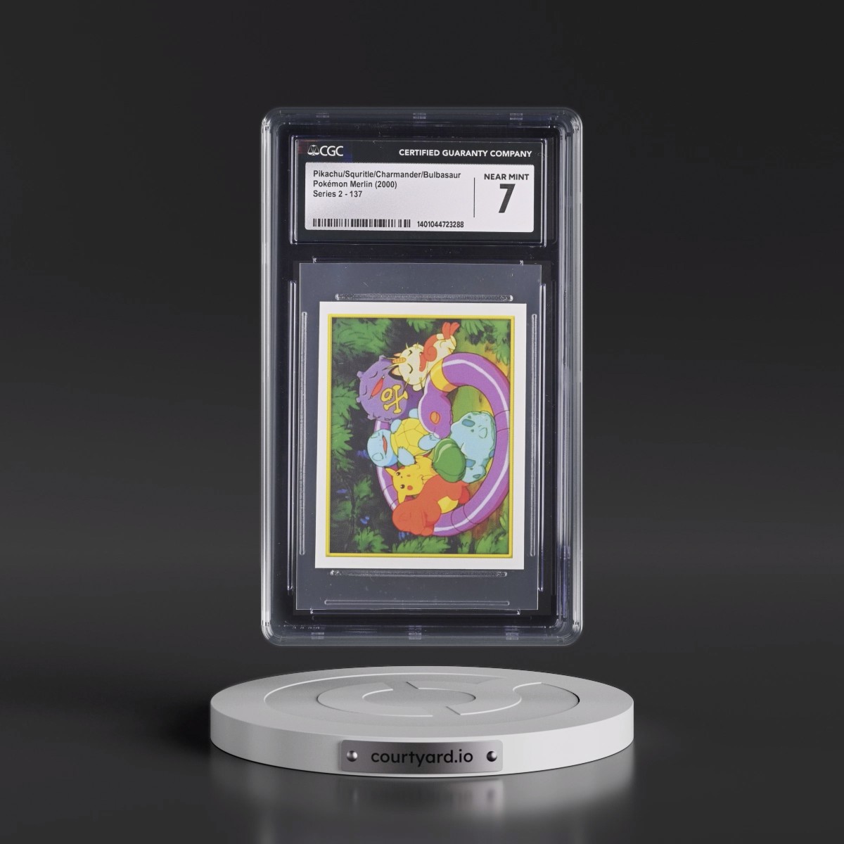 2000 Series 2 #137 Pikachu/Squritle/Charmander/Bulbasaur (CGC 7 NM)