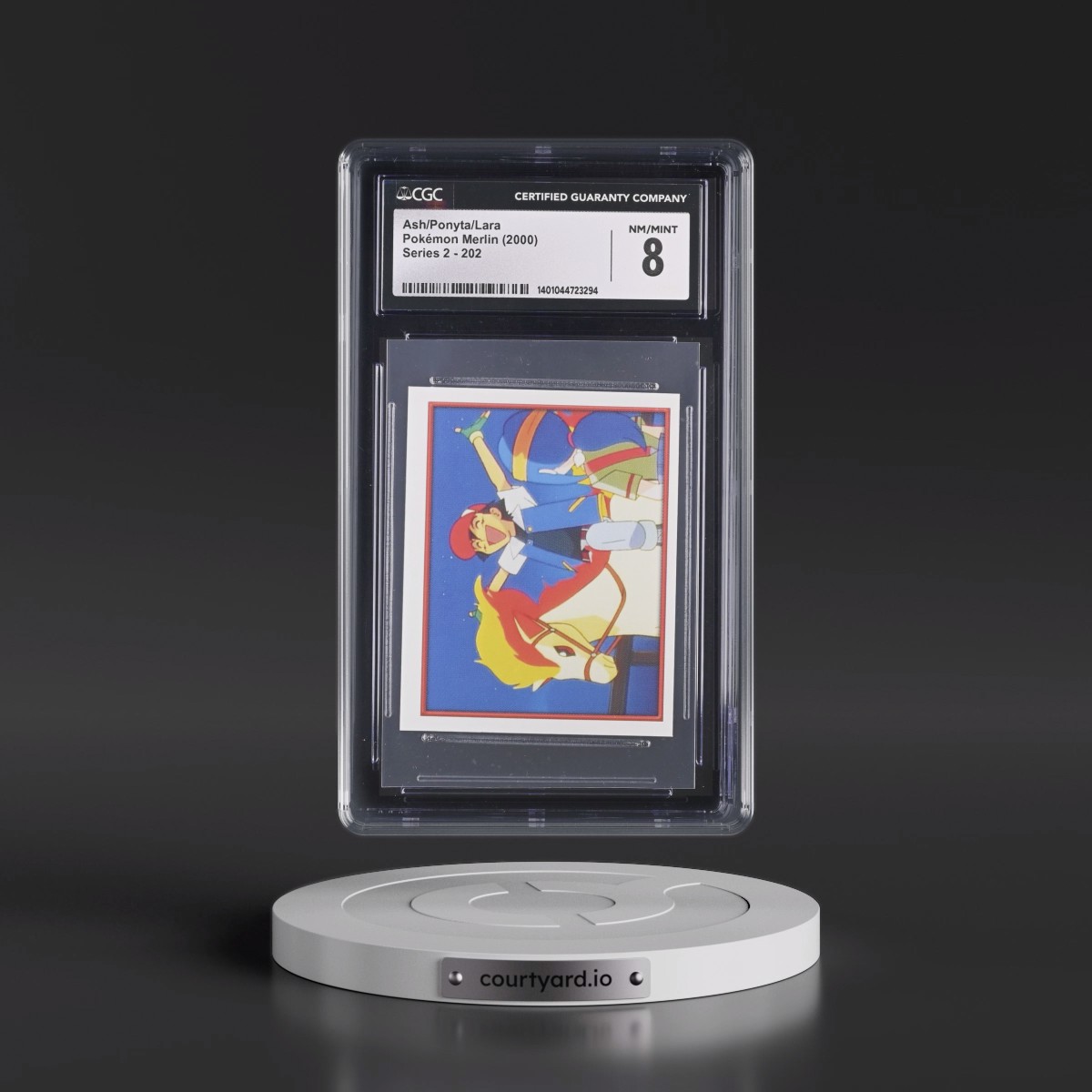 2000 Series 2 #202 Ash/Ponyta/Lara (CGC 8 NM-MT)