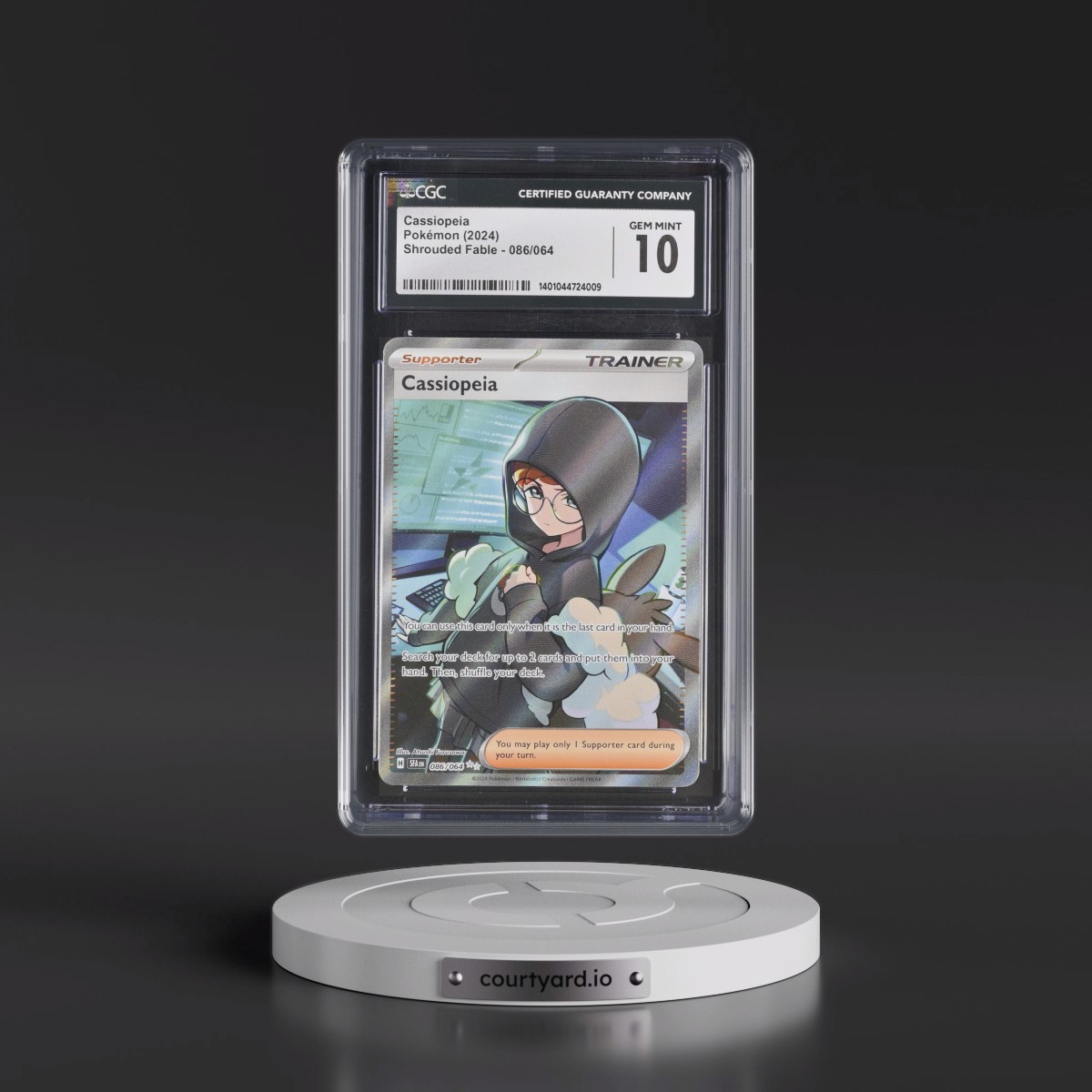 2024 Pokémon Sfa EN-Shrouded Fable #086 Cassiopeia - Ultra Rare (CGC 10 GEM MINT)