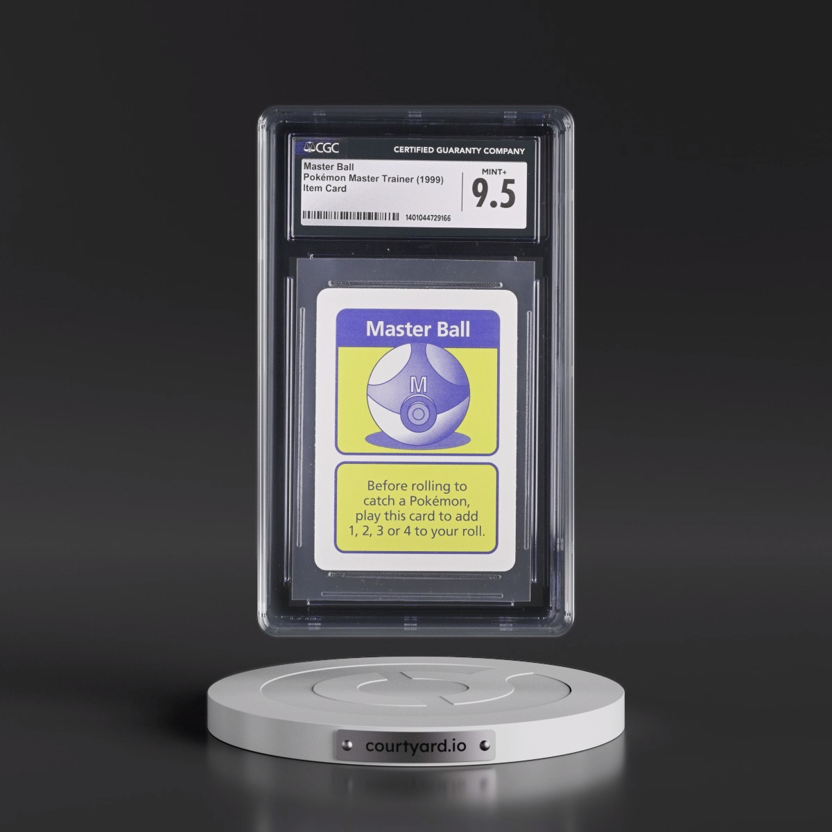1999 Pokémon Master Trainer (1999 Hasbro) - English Master Ball - Item Card (CGC 9.5 MINT+)