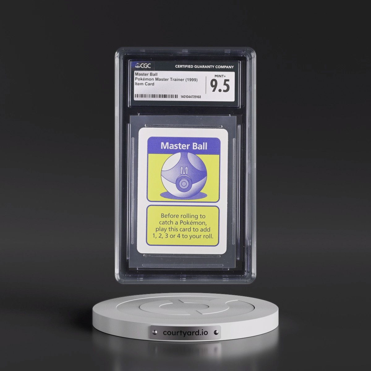 1999 Pokémon Master Trainer (1999 Hasbro) - English Master Ball - Item Card (CGC 9.5 MINT+)