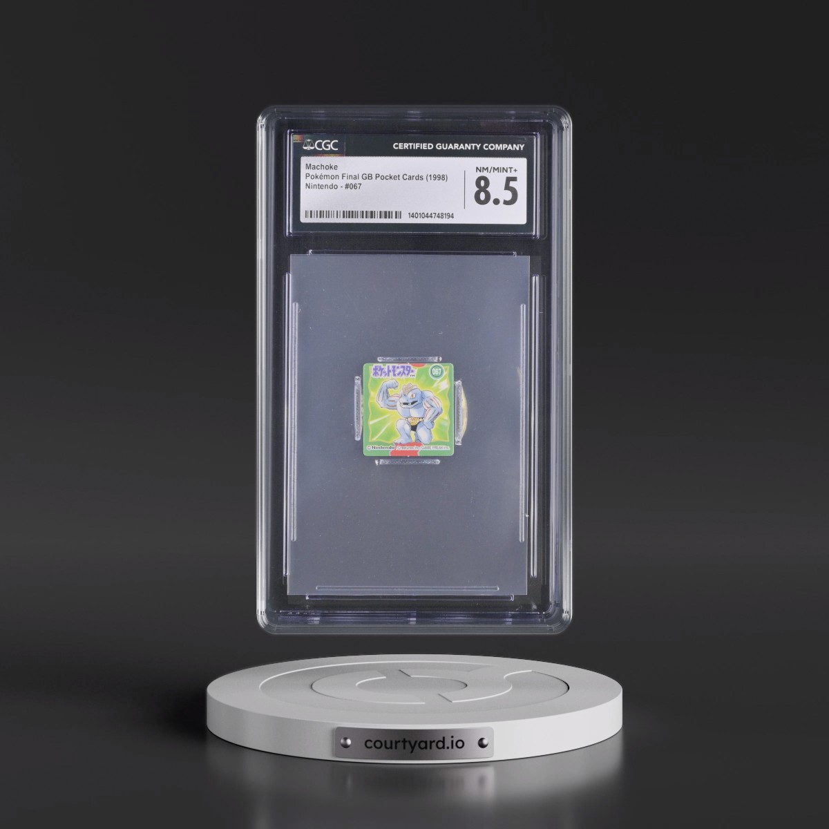 1998 Pokémon Final GB Pocket Cards #067 Machoke - (Purple Back) (CGC 8.5 NM-MT+)