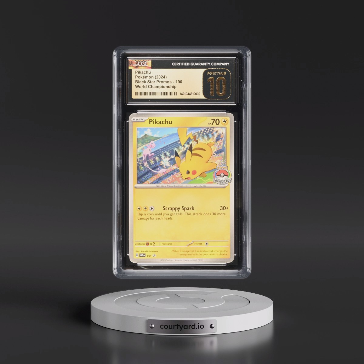 2023 Black Star Promos - Scarlet & Violet SVP EN #190 Pikachu - World Championships (CGC 10 PRISTINE)