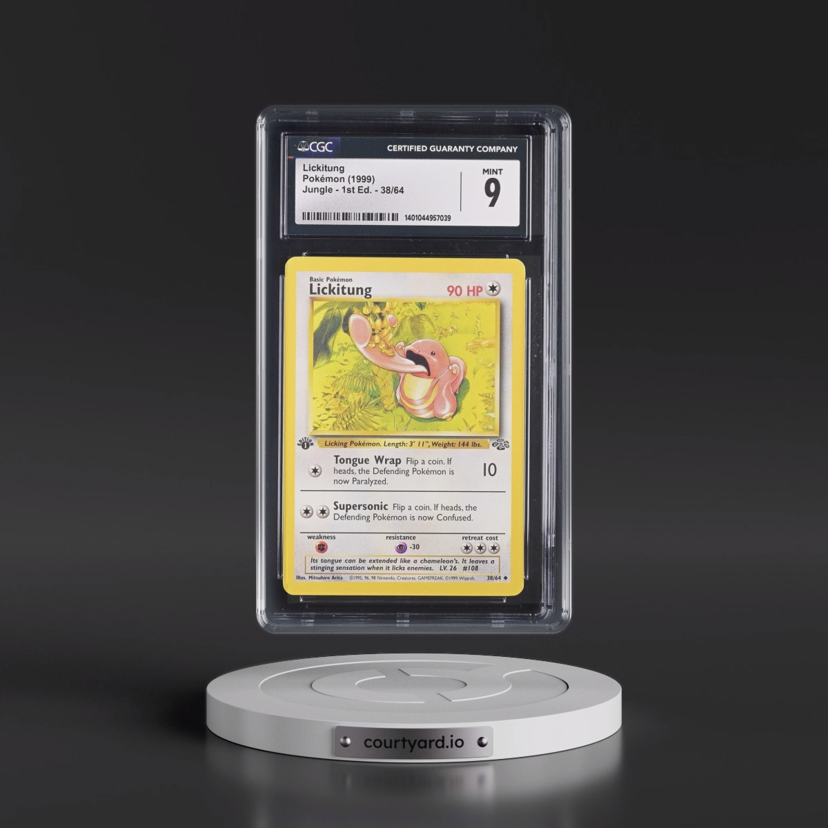 1999 Jungle #38/64 Lickitung - 1st Edition 1st Edition (CGC 9 MINT)