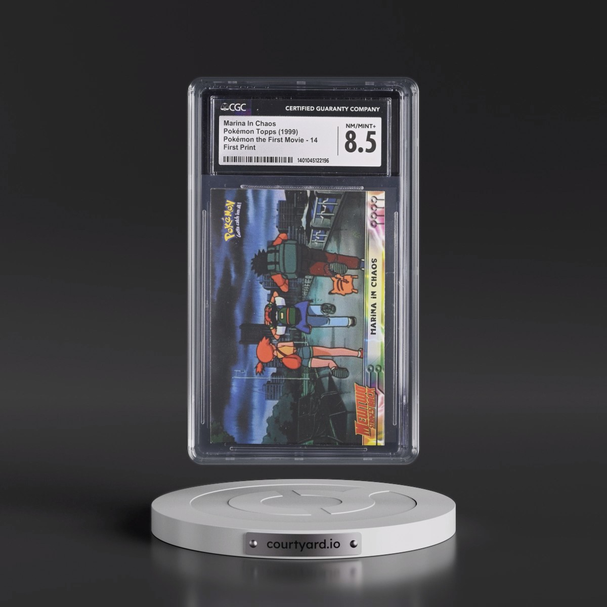 1999 Pokémon the First Movie #14 Marina In Chaos - First Print (Blue Topps Logo) (CGC 8.5 NM-MT+)