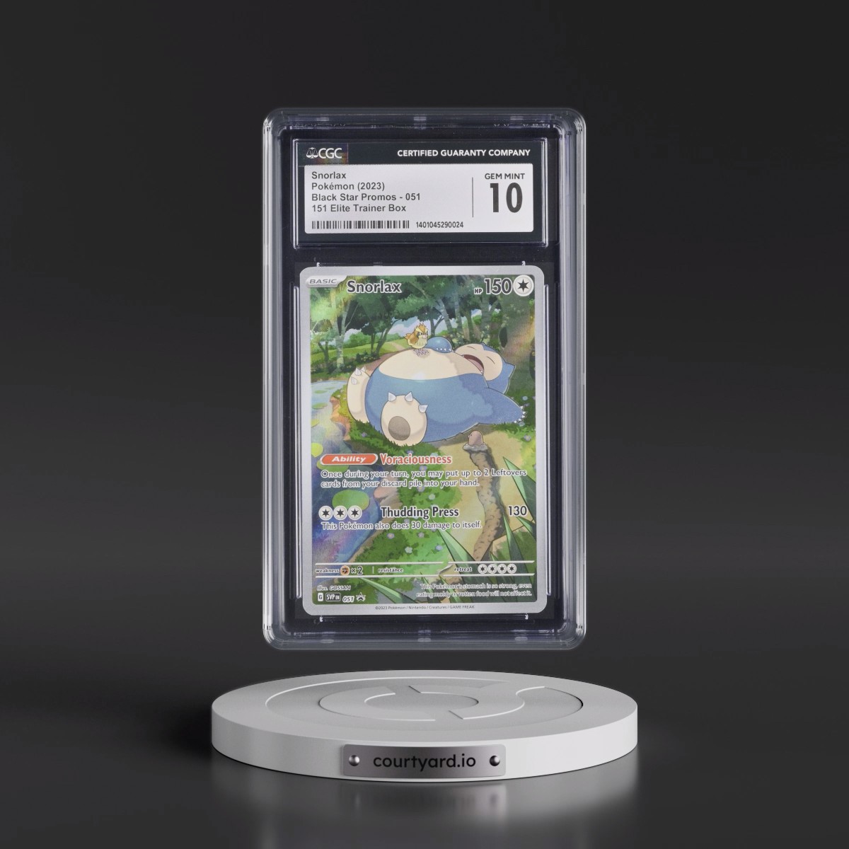2023 Black Star Promos - Scarlet & Violet SVPEN #051 Snorlax - 151 Elite Trainer Box (Holo) (CGC 10 GEM MINT)