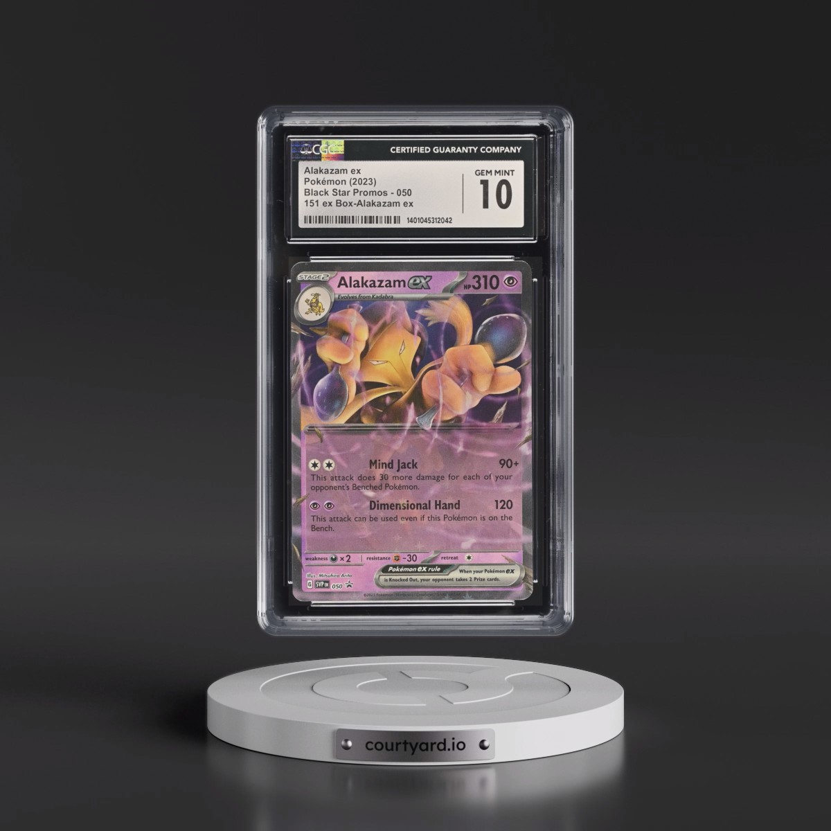 2023 Black Star Promos - Scarlet & Violet SVP EN #050 Alakazam ex - 151 Alakazam ex Collection (Holo) (CGC 10 GEM MINT)
