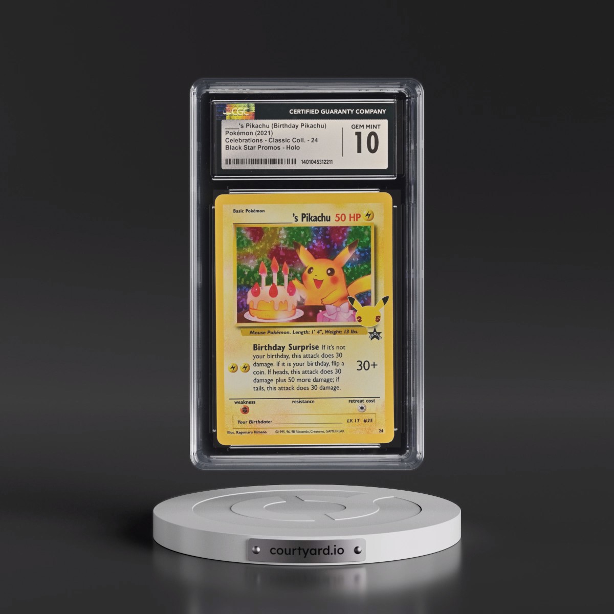 2021 Celebrations - Classic Collection #24 ____'s Pikachu - Black Star Promos Holo (CGC 10 GEM MINT)