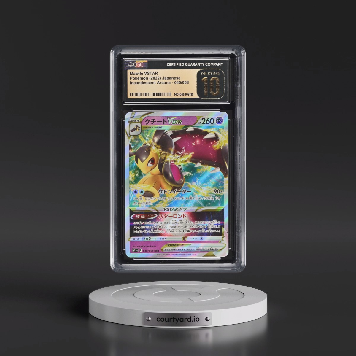 2022 Incandescent Arcana #040/068 Mawile VSTAR - Holo (CGC 10 PRISTINE)