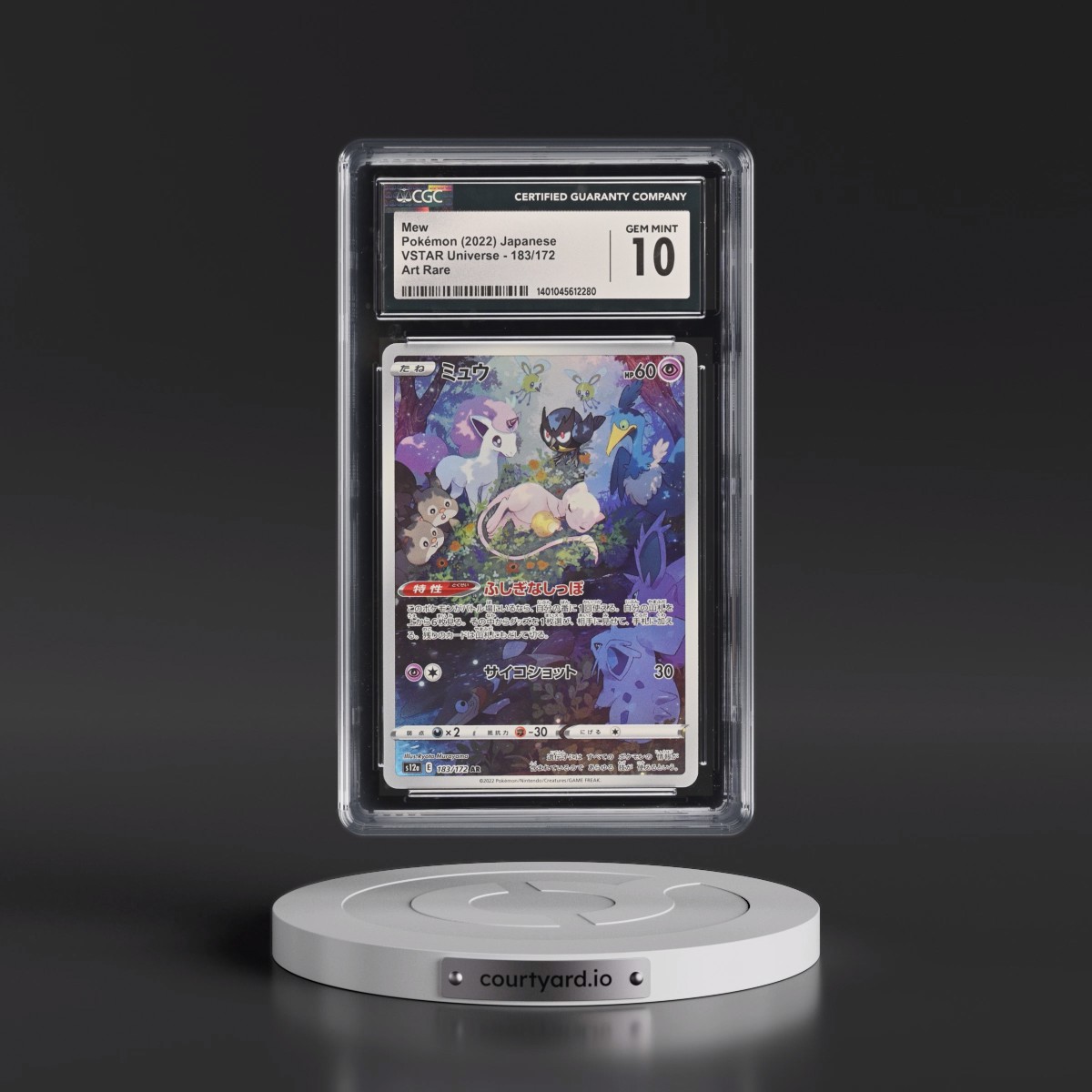 2022 VSTAR Universe #183/172 Mew - Art Rare Holo (CGC 10 GEM MINT)