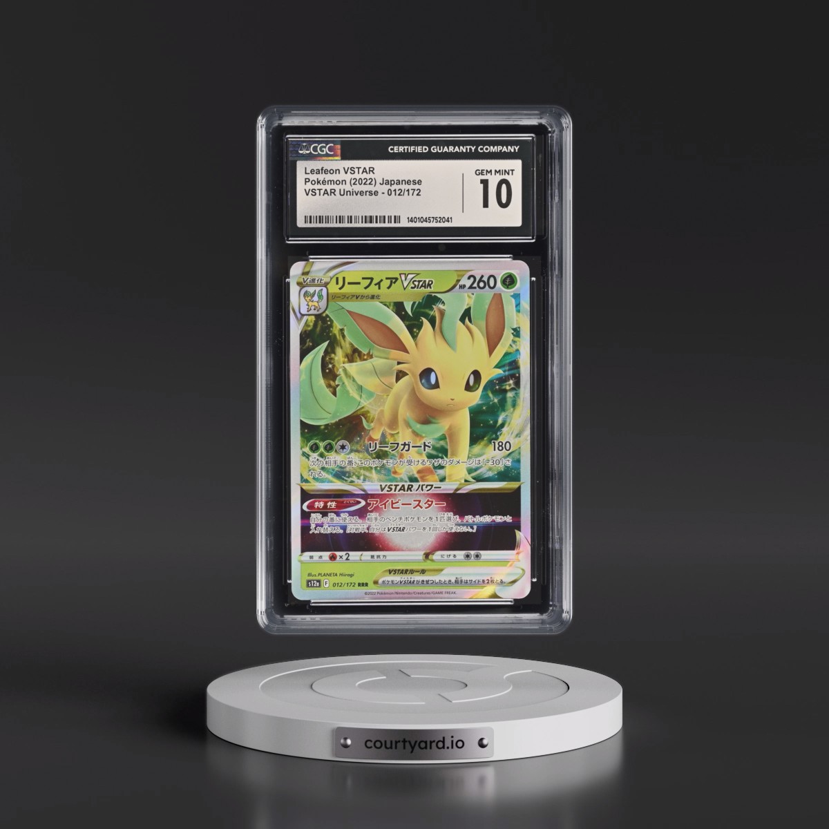 2022 VSTAR Universe #012/172 Leafeon VSTAR - Holo (CGC 10 GEM MINT)