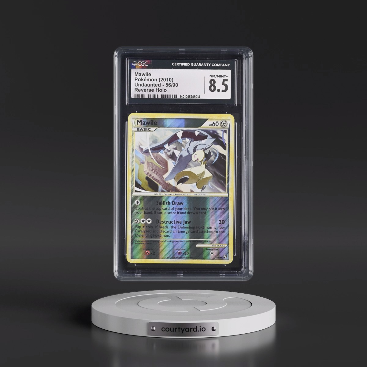 2010 Undaunted #56/90 Mawile - Reverse Holo (CGC 8.5 NM-MT+)