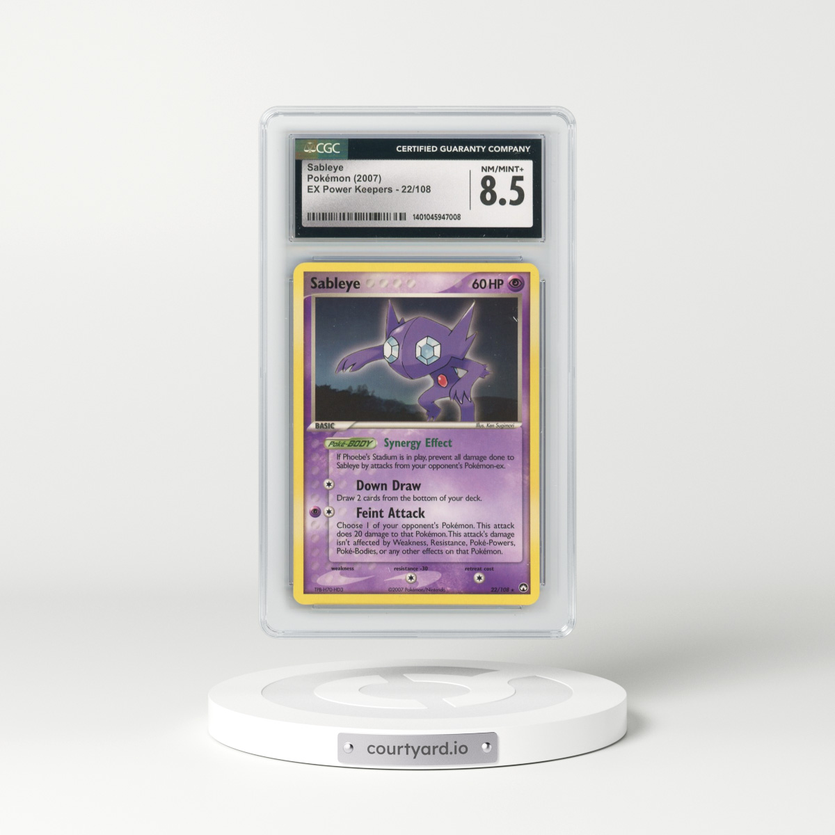 2007 EX Power Keepers #22/108 Sableye (CGC 8.5 NM-MT+)