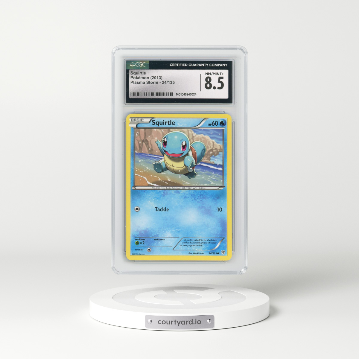 2012 Plasma Storm #24/135 Squirtle (CGC 8.5 NM-MT+)