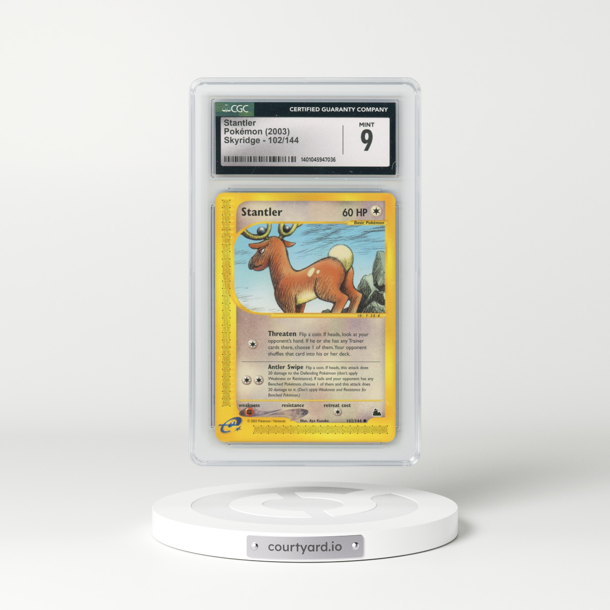 2003 Skyridge #102/144 Stantler (CGC 9 MINT)