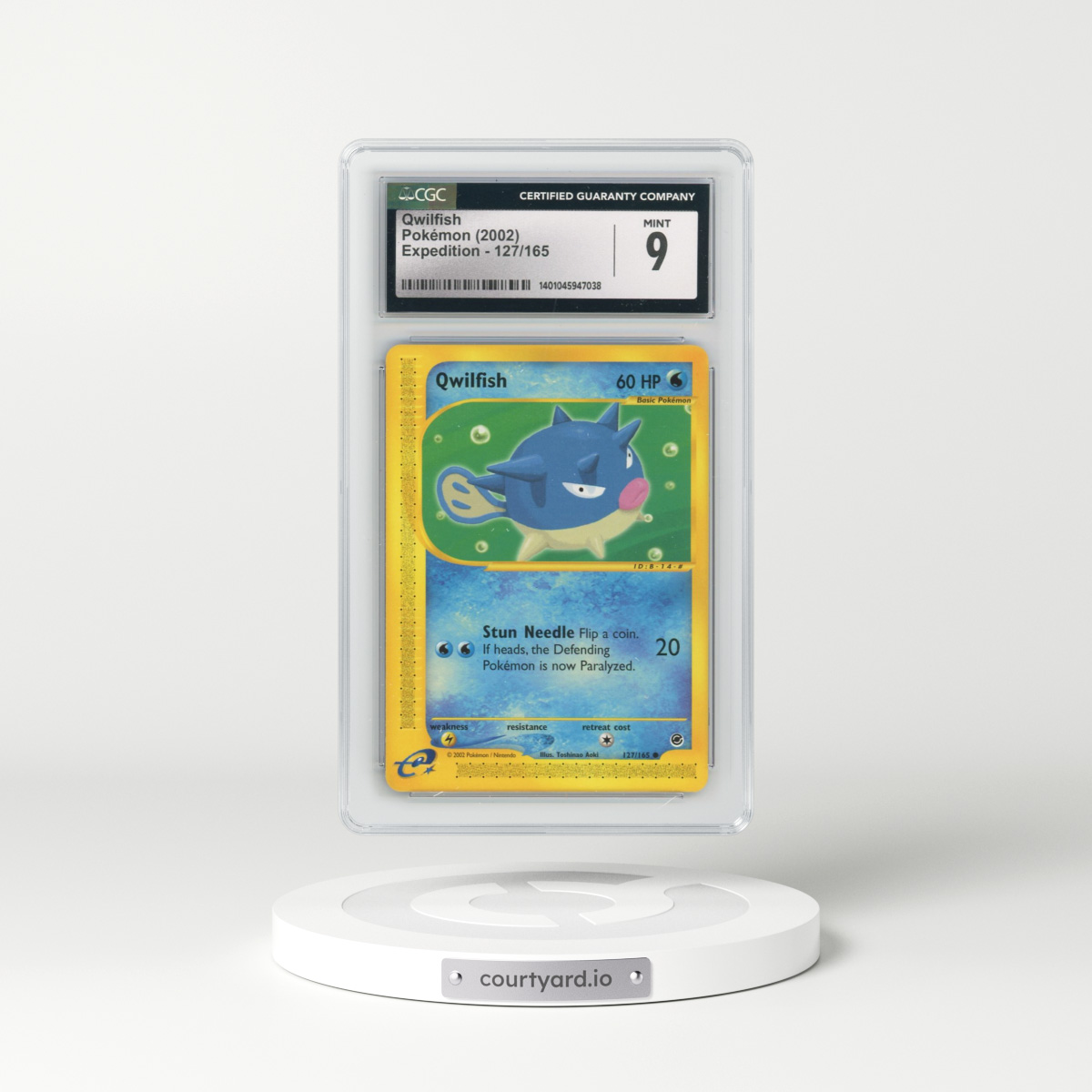 2002 Expedition #127/165 Qwilfish (CGC 9 MINT)