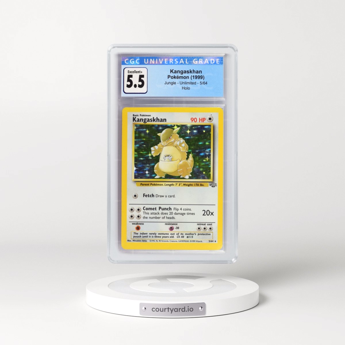 1999 Jungle #5/64 Kangaskhan - Holo (CGC 5.5 EX+)