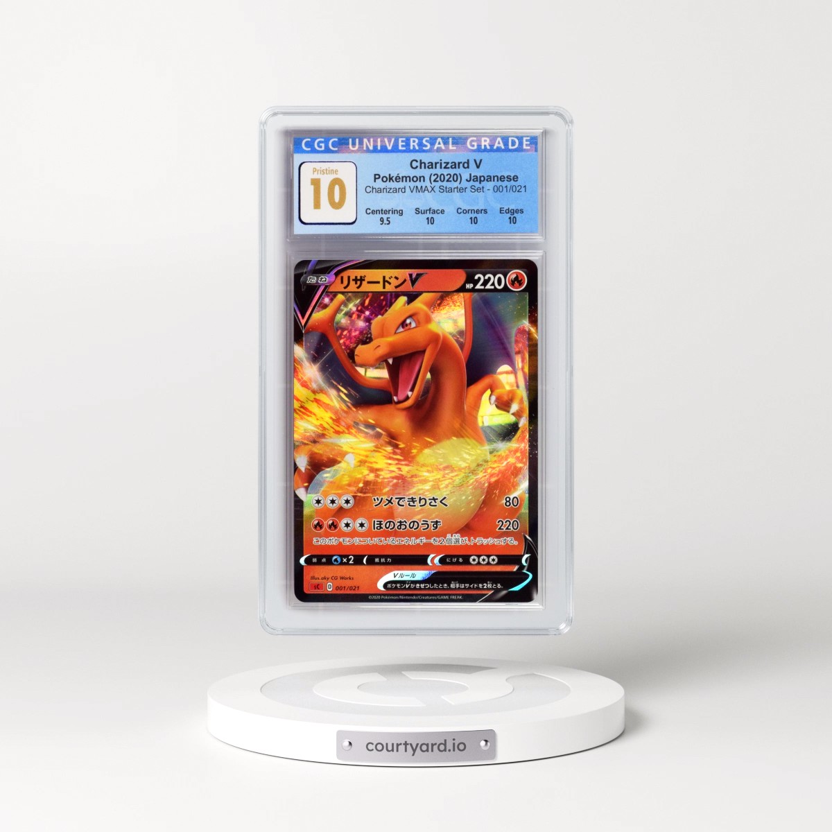 2020 Charizard VMAX Starter Set - SC (Red) #001/021 Charizard V - Holo (CGC 10 PRISTINE)