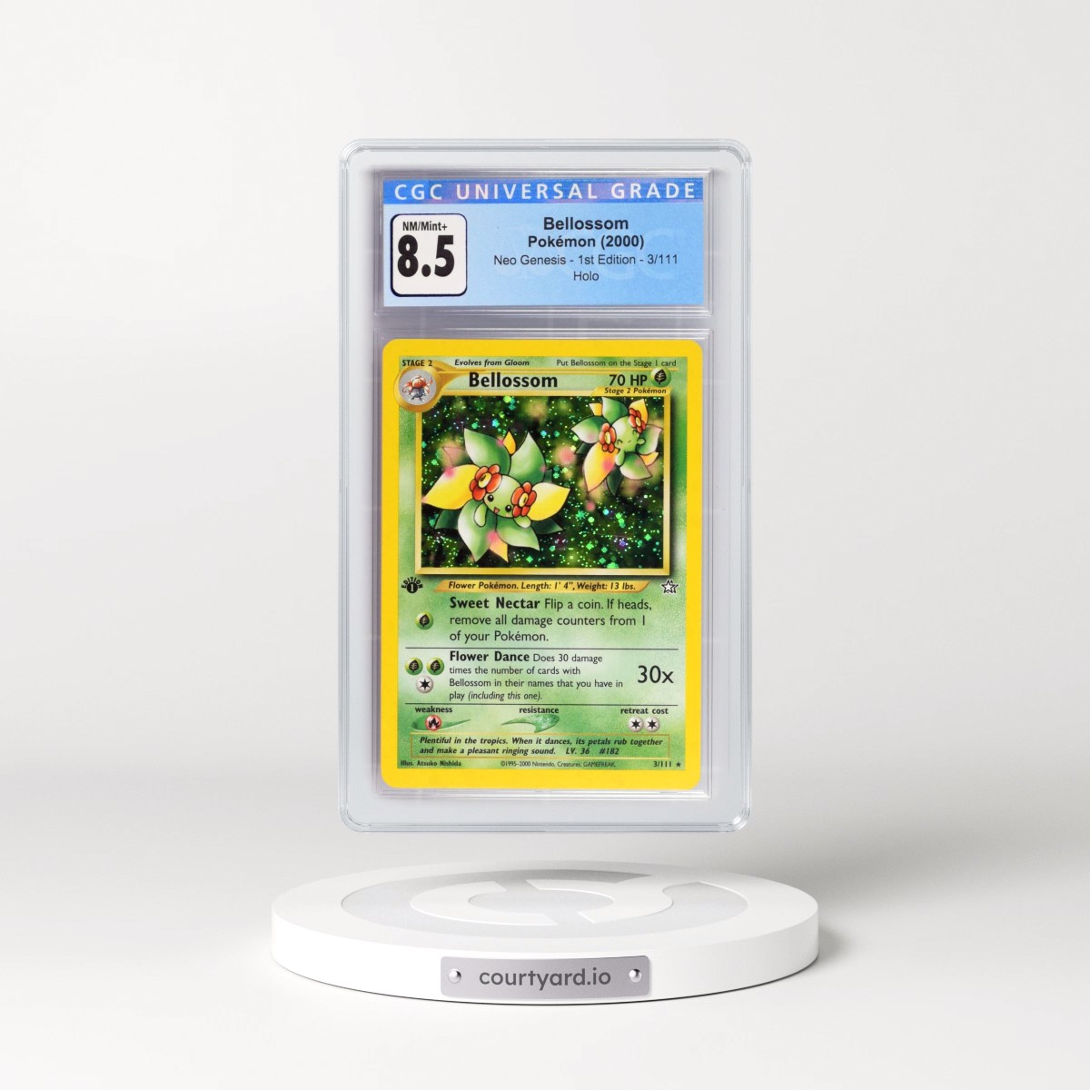 2000 Neo Genesis #3/111 Bellossom - 1st Edition Holo (CGC 8.5 NM-MT+)