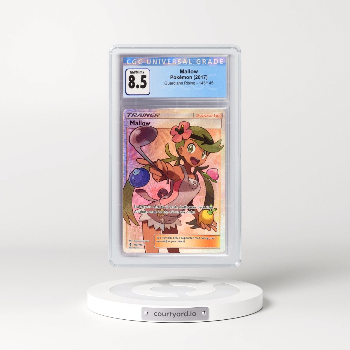 2017 Guardians Rising #145/145 Mallow - Ultra Rare Holo (CGC 8.5 NM-MT+)