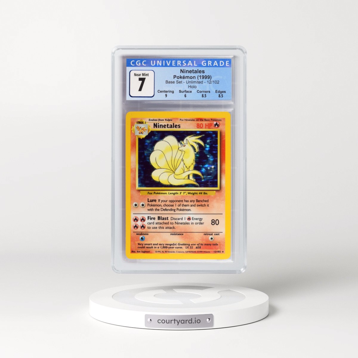 1999 Base Set #12/102 Ninetales - Holo (CGC 7 NM)