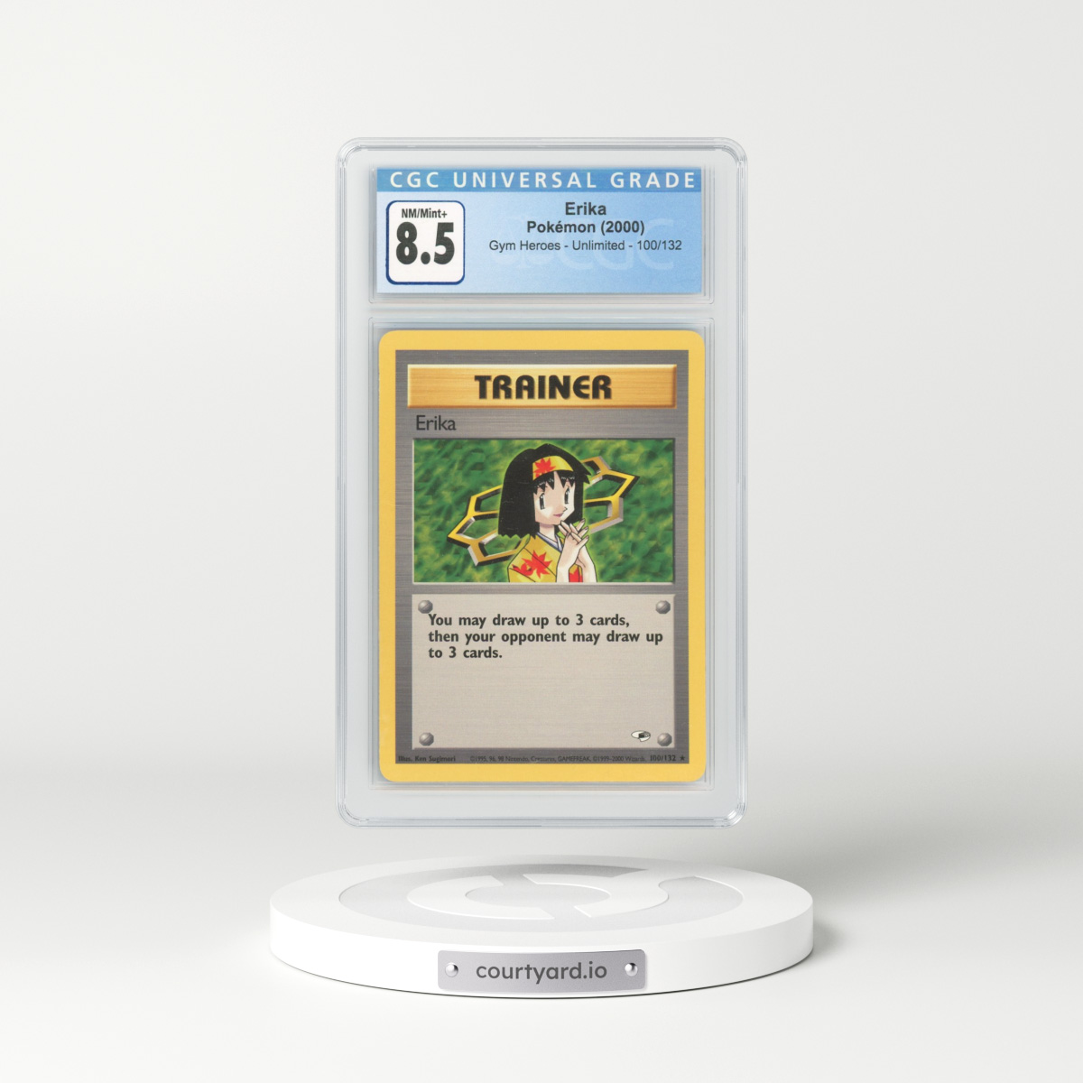 2000 Gym Heroes #100 Erika (CGC 8.5 NM-MT+)