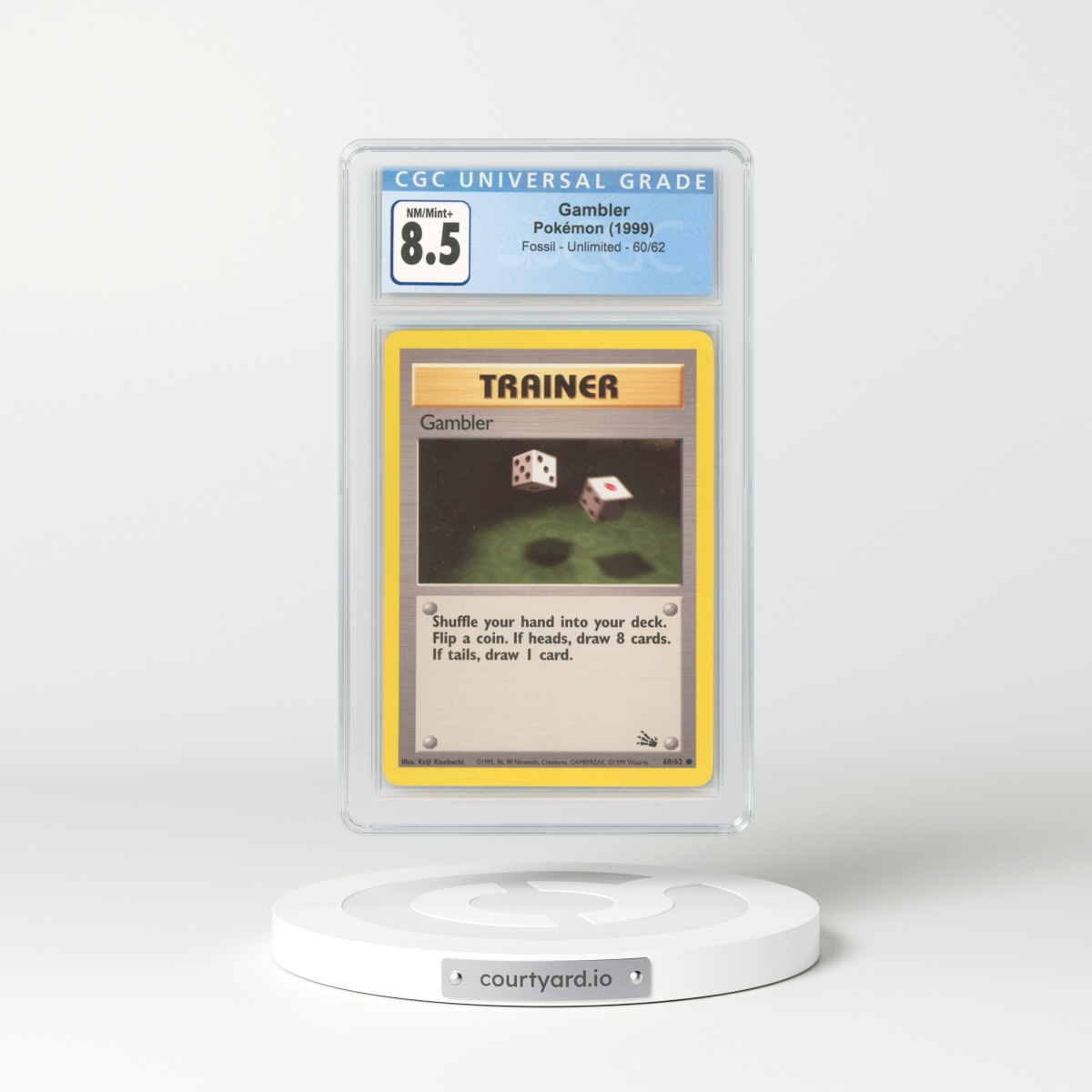 1999 Fossil #60 Gambler (CGC 8.5 NM-MT+)