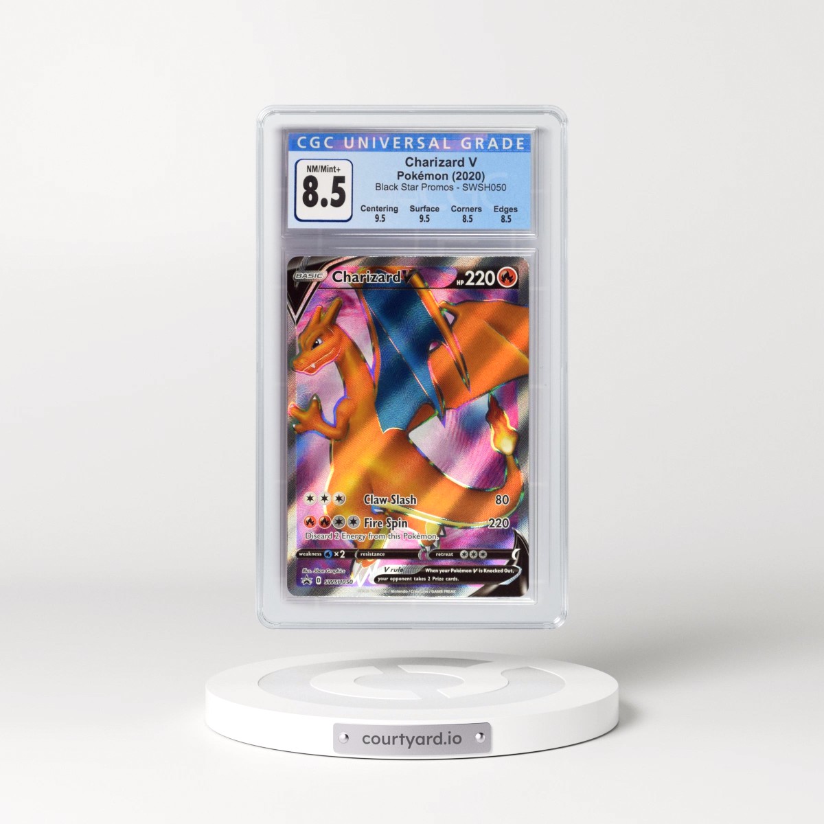 2017 Black Star Promos - Sword & Shield #SWSH050 Charizard V - Champion's Path Elite Trainer Box (Holo) (CGC 8.5 NM-MT+)