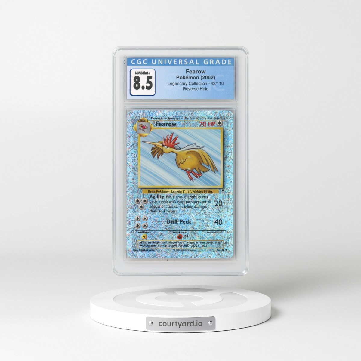 2002 Legendary Collection #42/110 Fearow - Reverse Holo (CGC 8.5 NM-MT+)