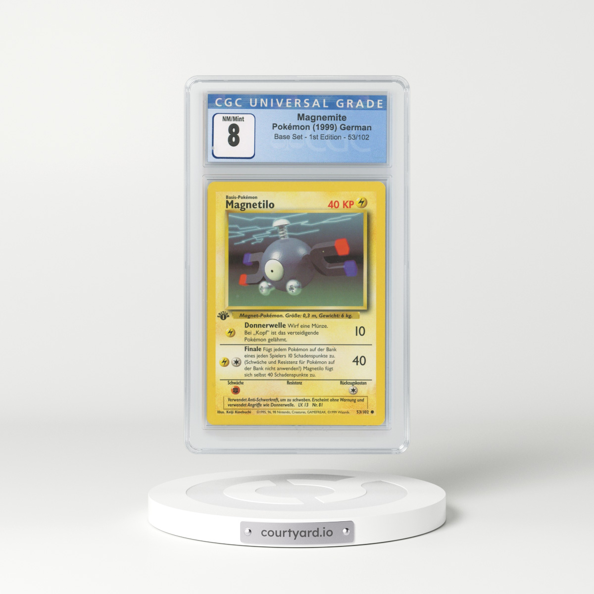 1999 German Base Set #53 Magnetilo - 1st Edition (CGC 8 NM-MT)