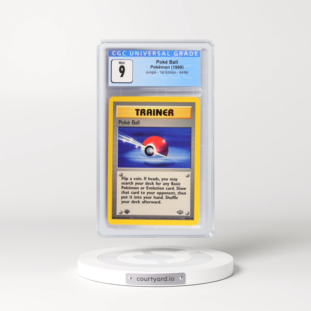 1999 Jungle #64/64 Poké Ball - 1st Edition 1st Edition (CGC 9 MINT)