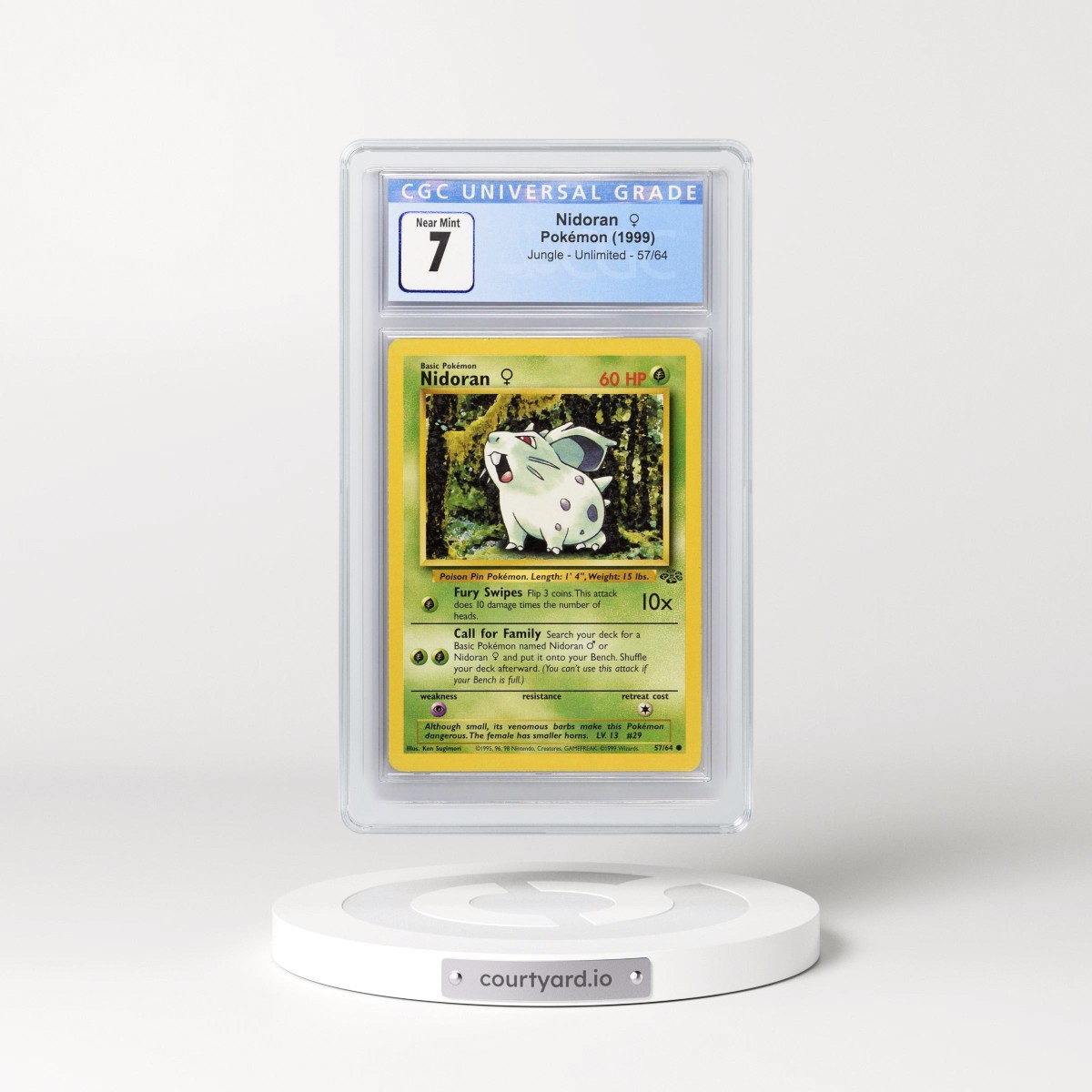 1999 Jungle #57/64 Nidoran â?? (CGC 7 NM)