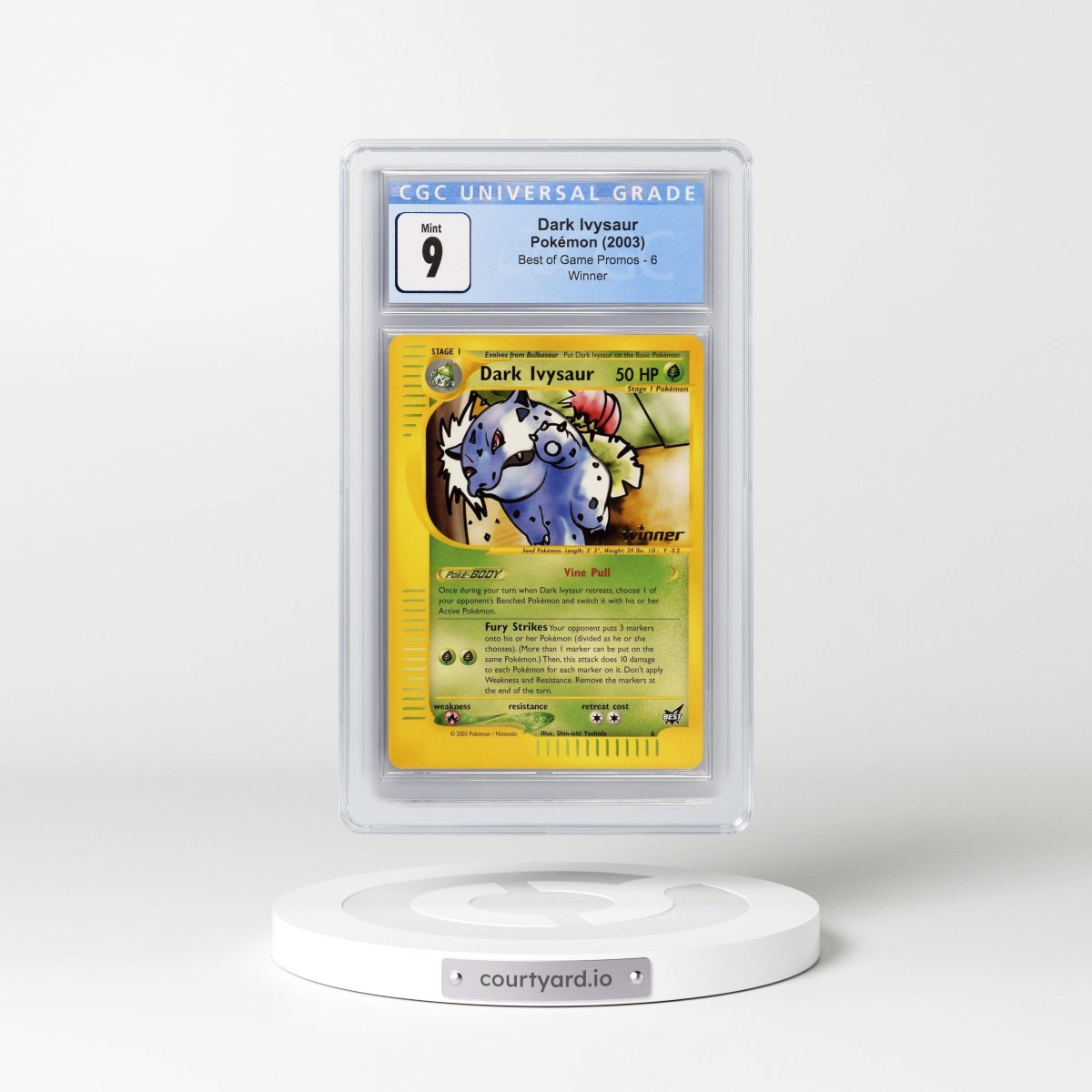 2003 Best of Game Promos #6 Dark Ivysaur - Winner (CGC 9 MINT)