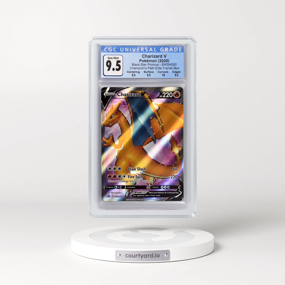 2017 Black Star Promos - Sword & Shield #SWSH050 Charizard V - Champion's Path Elite Trainer Box (Holo) (CGC 10 GEM MINT)