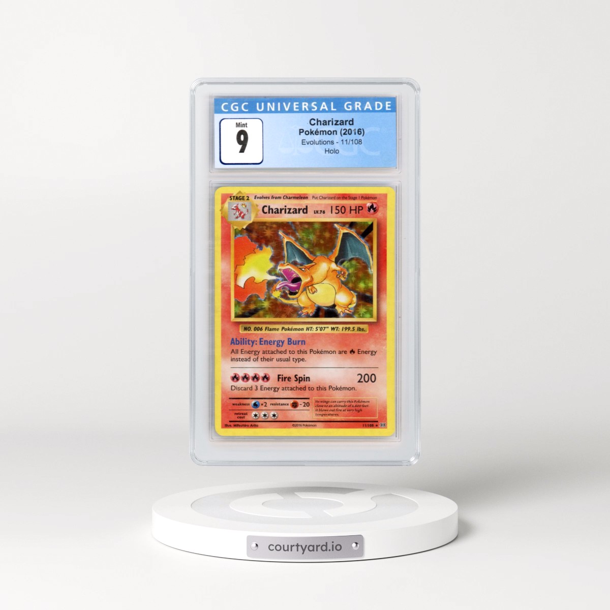 2016 Evolutions #11/108 Charizard - Holo (CGC 9 MINT)