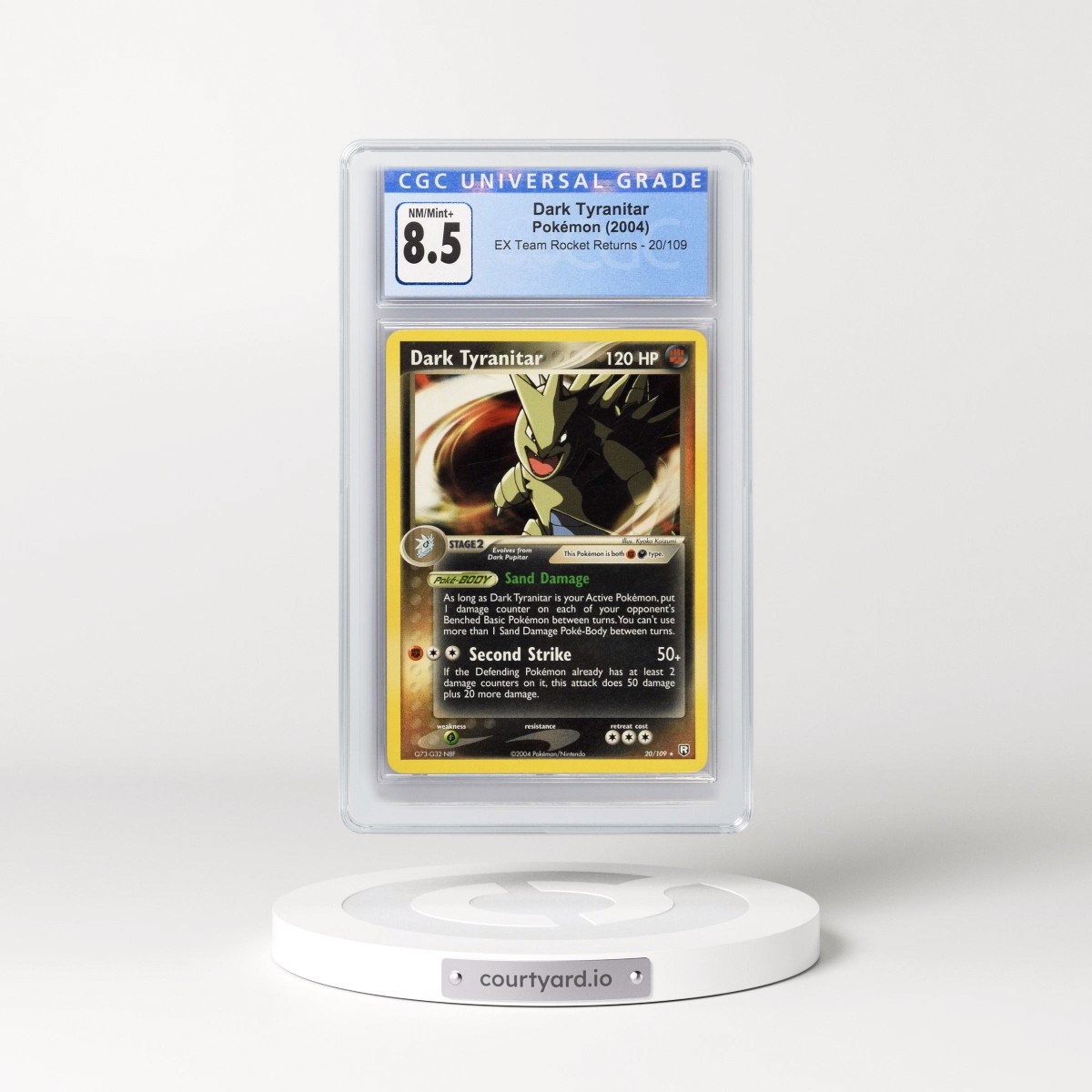 2004 EX Team Rocket Returns #20/109 Dark Tyranitar (CGC 8.5 NM-MT+)