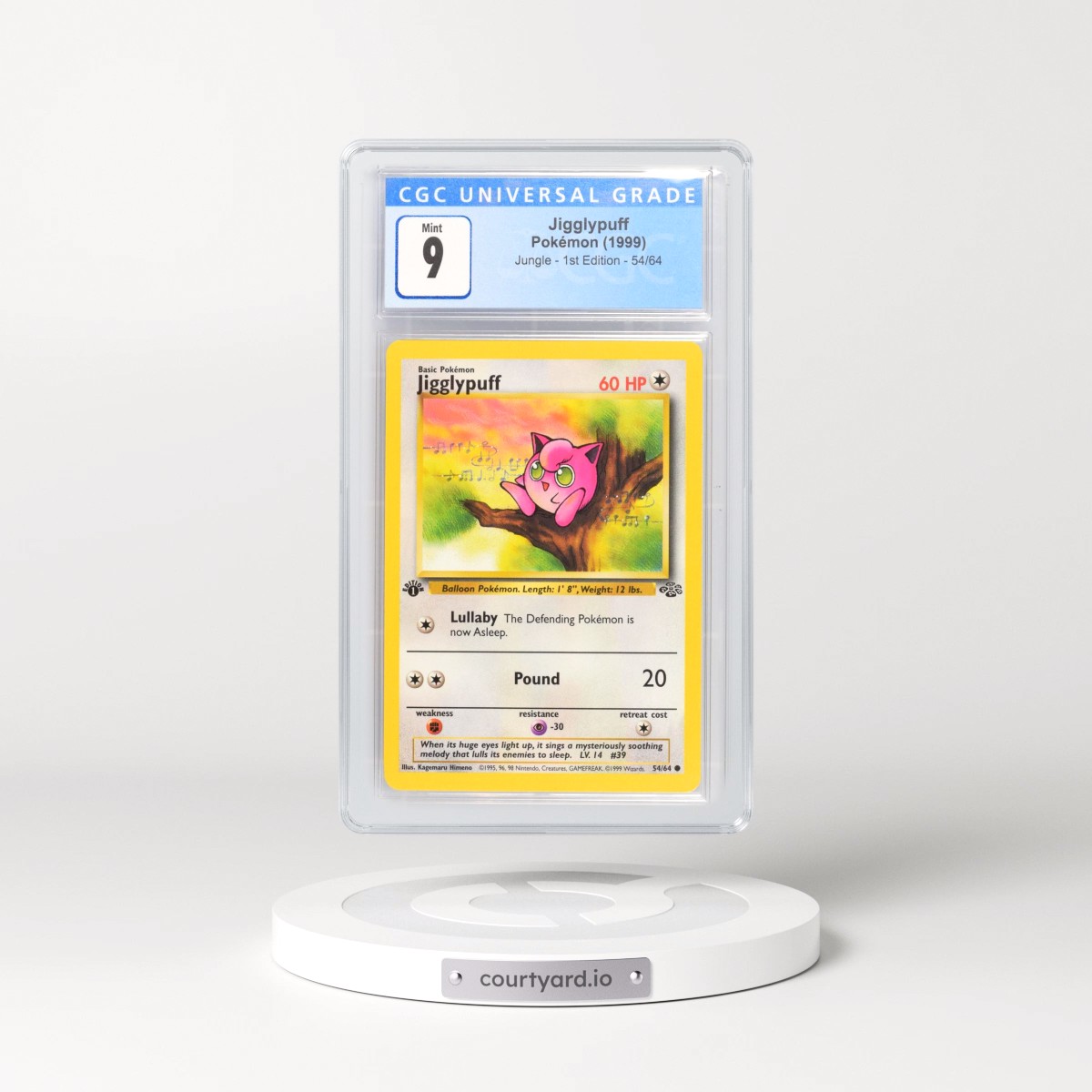 1999 Jungle #54/64 Jigglypuff - 1st Edition 1st Edition (CGC 9 MINT)
