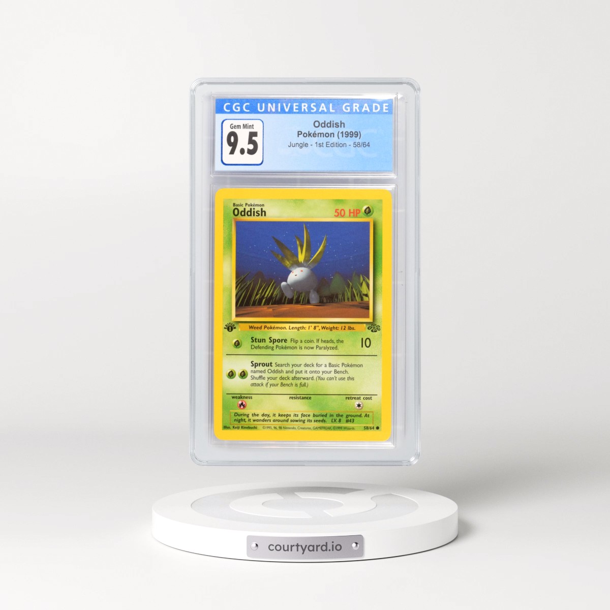 1999 Jungle Oddish - 1st Edition #58/64 CGC 10