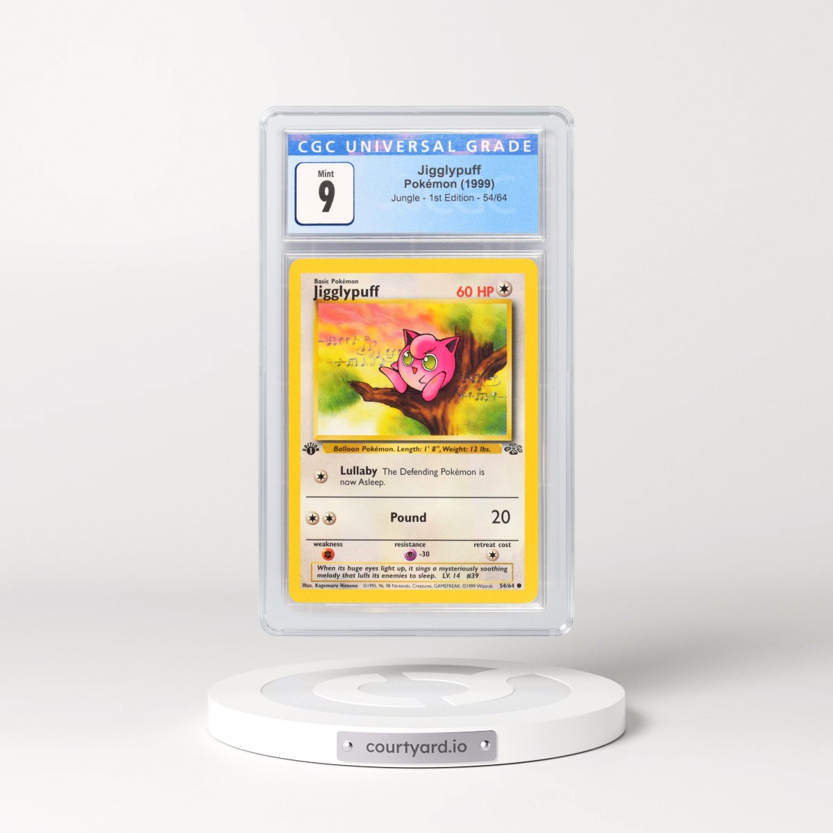 1999 Jungle #54/64 Jigglypuff - 1st Edition 1st Edition (CGC 9 MINT)