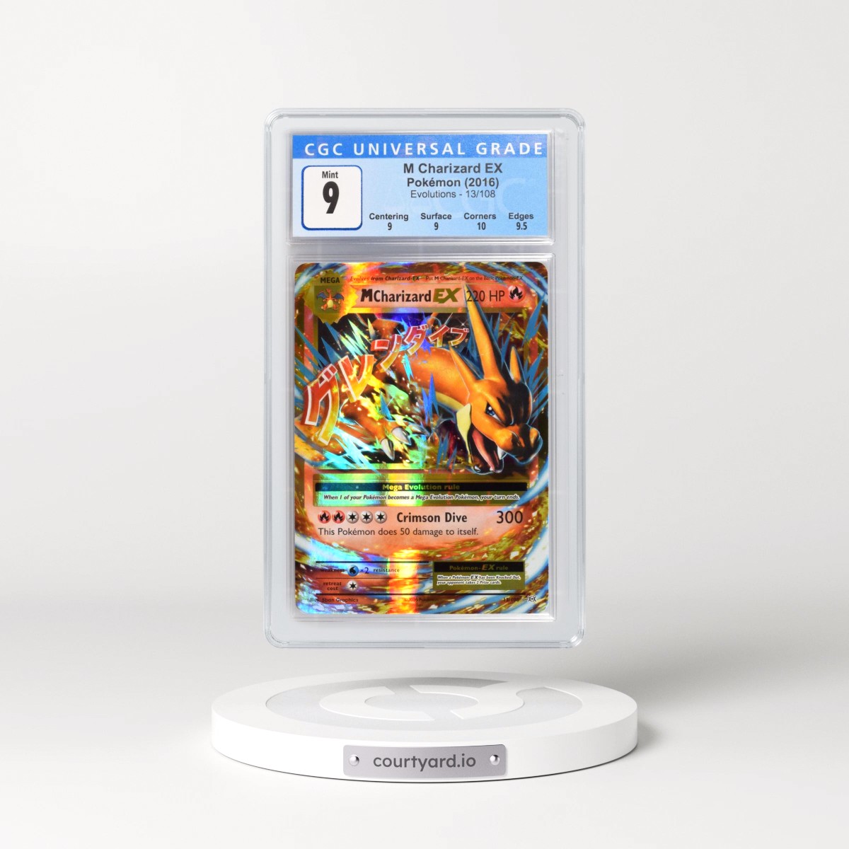 2016 Evolutions #13/108 M Charizard EX - Holo (CGC 9 MINT)