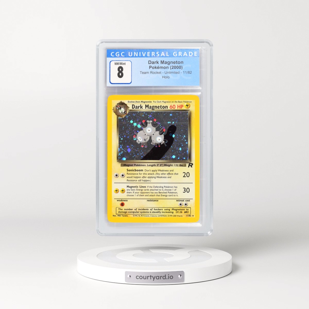 1999 Team Rocket #11/82 Dark Magneton - Holo (CGC 8 NM-MT)