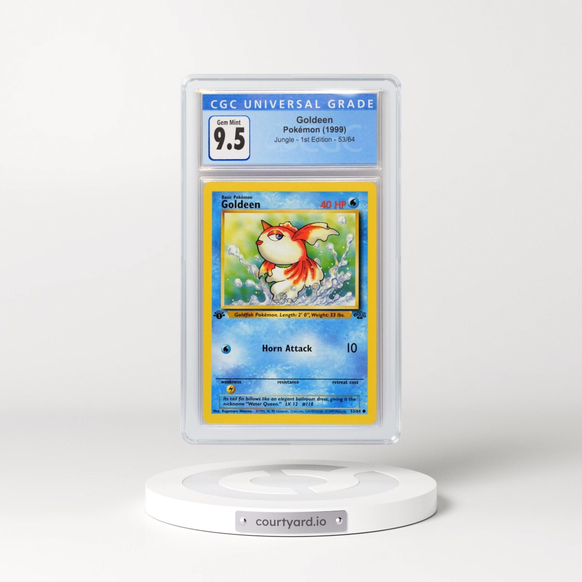 1999 Jungle Goldeen - 1st Edition #53/64 CGC 10