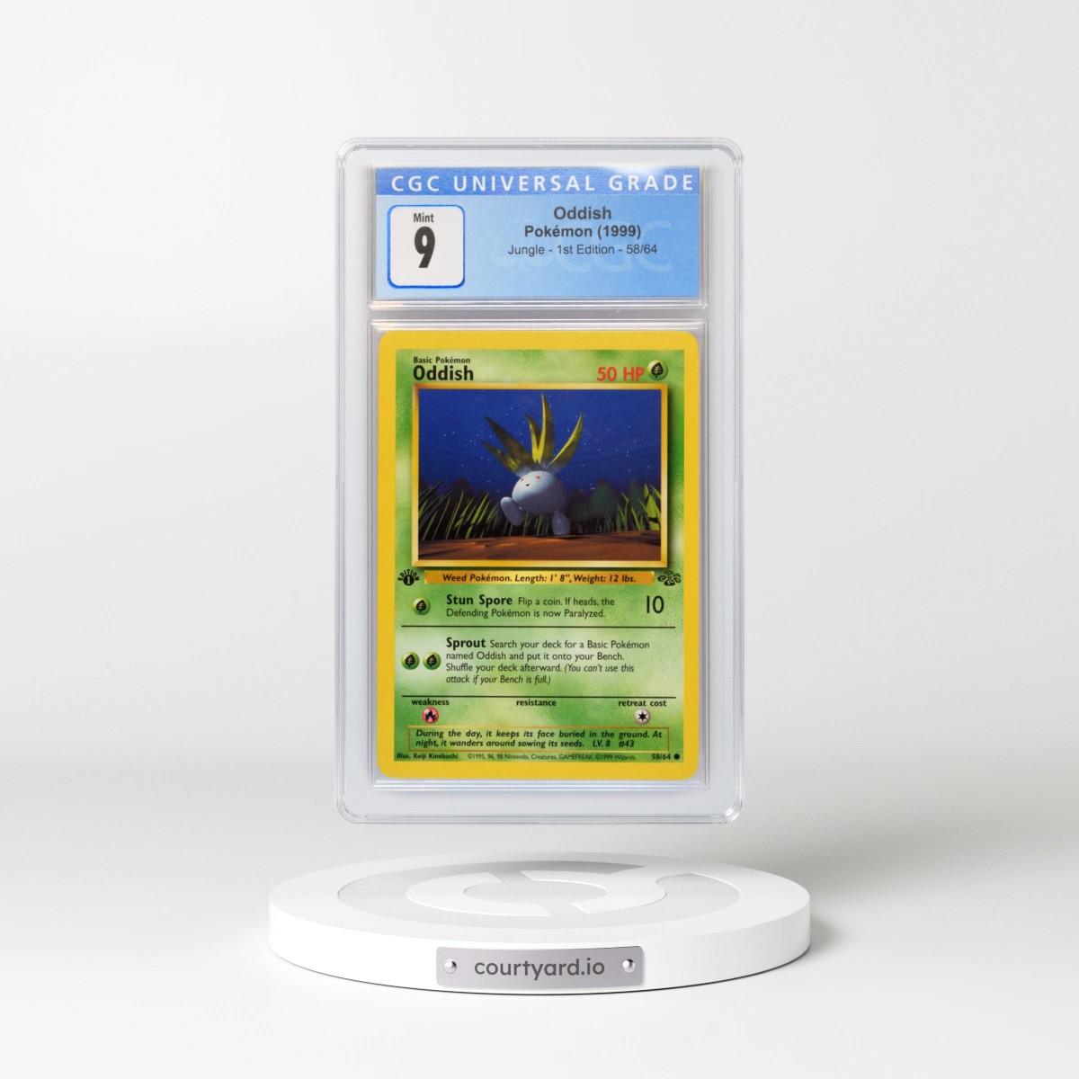 1999 Jungle #58/64 Oddish - 1st Edition 1st Edition (CGC 9 MINT)