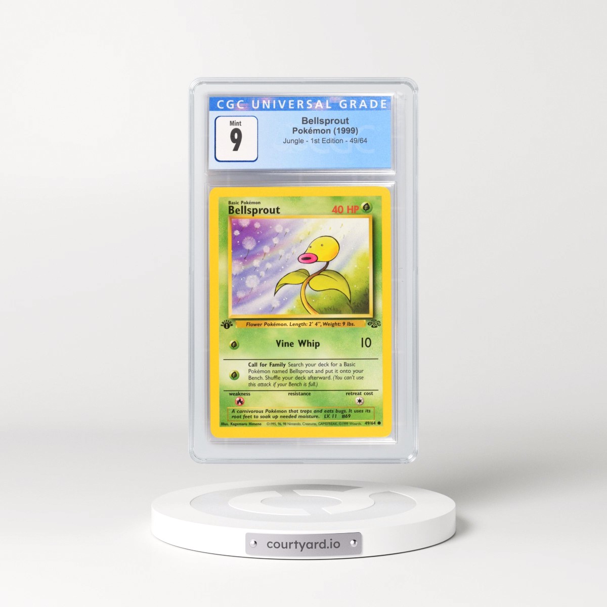 1999 Jungle #49/64 Bellsprout - 1st Edition 1st Edition (CGC 9 MINT)