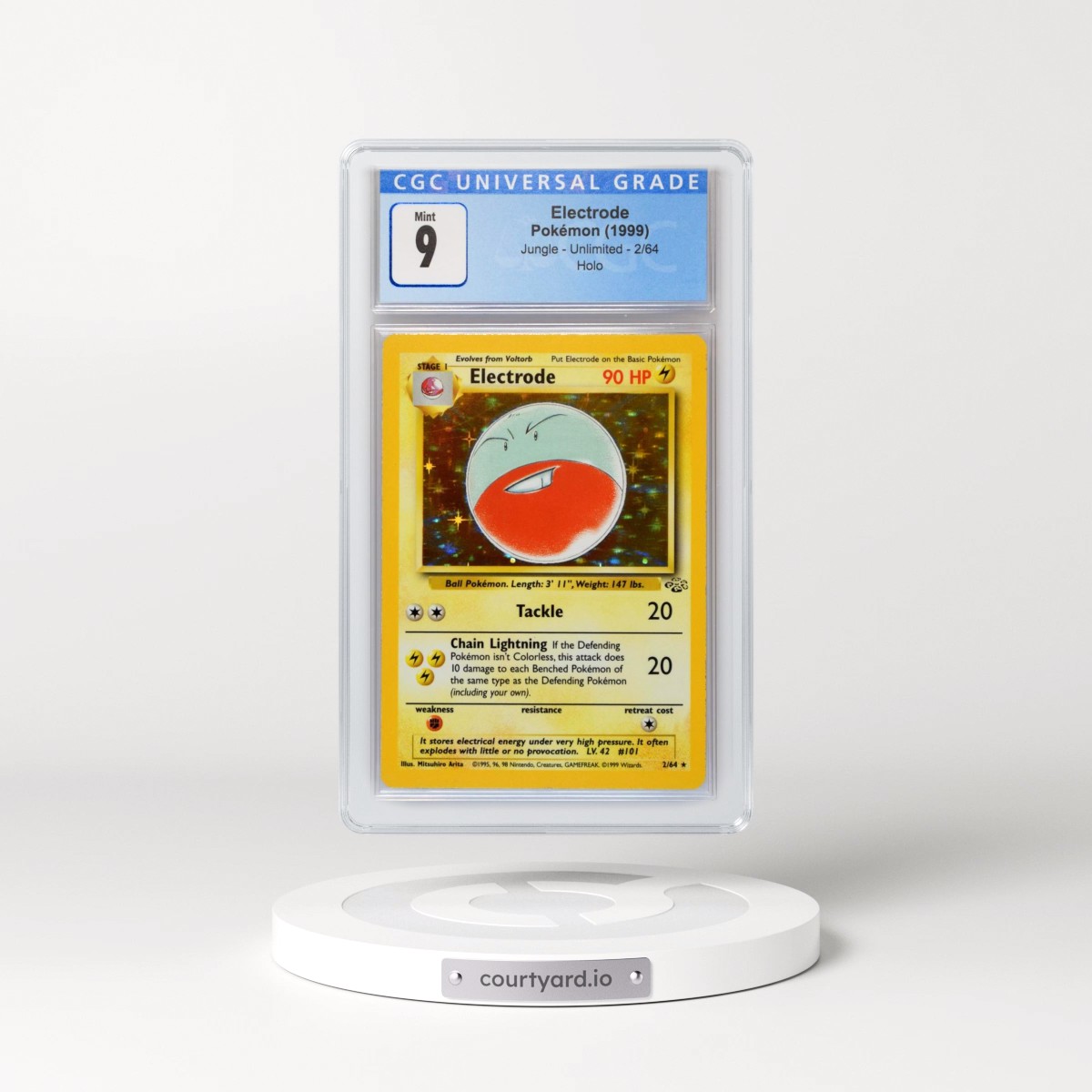 1999 Jungle #2/64 Electrode - Holo (CGC 9 MINT)