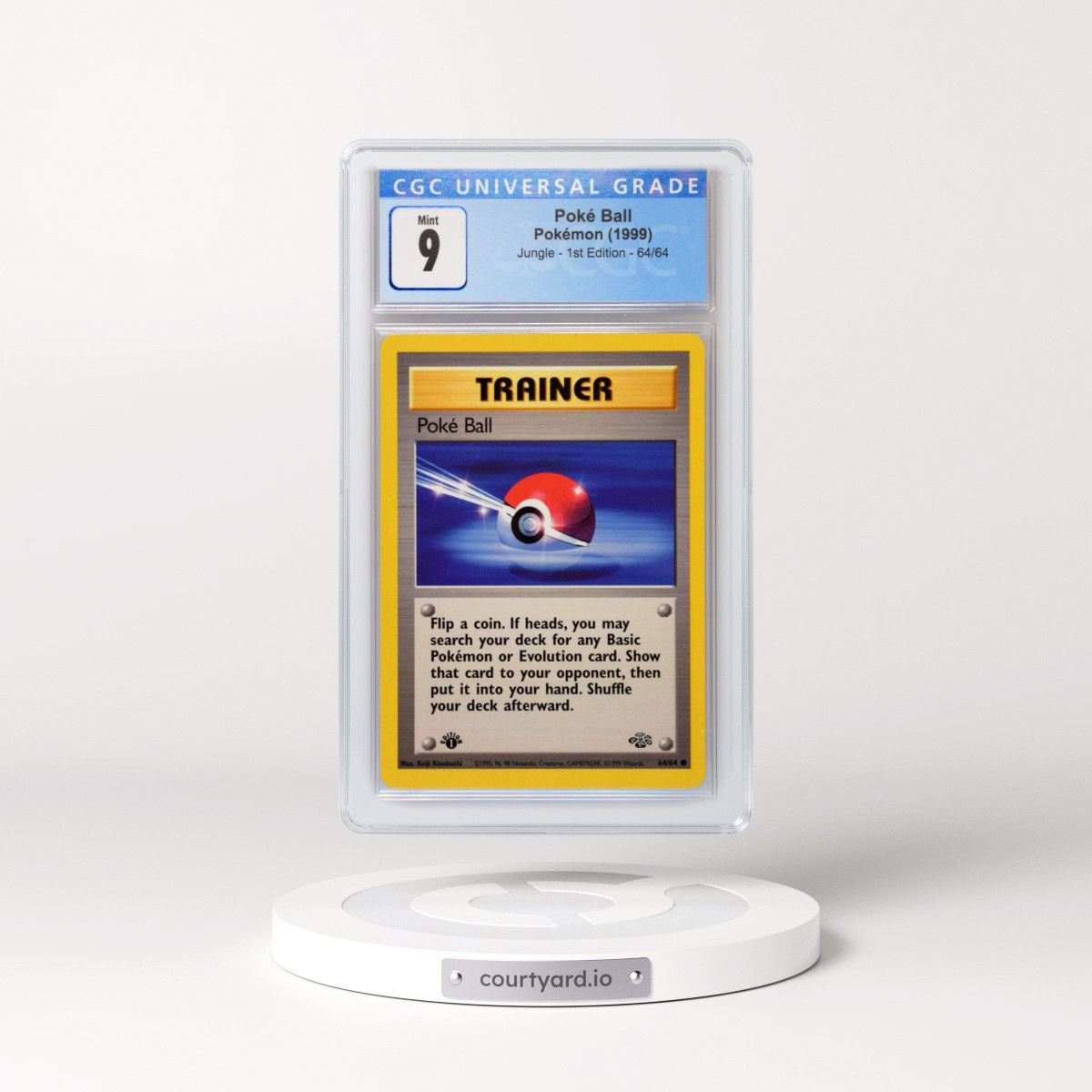 1999 Jungle #64/64 Poké Ball - 1st Edition 1st Edition (CGC 9 MINT)