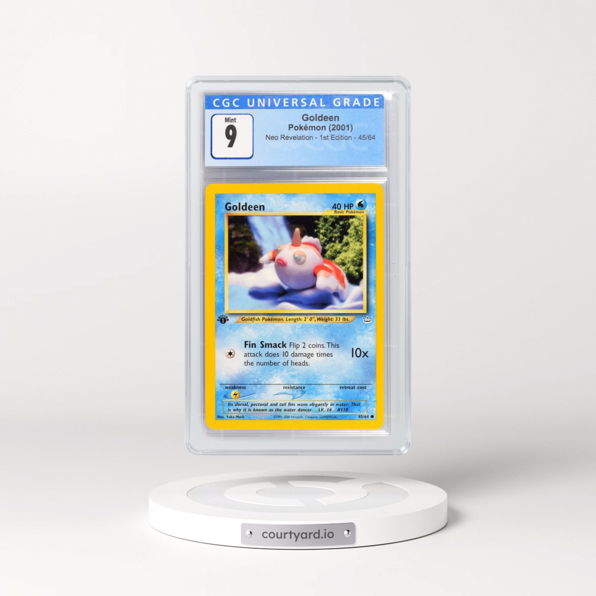 2001 Neo Revelation #45/64 Goldeen - 1st Edition (CGC 9 MINT)